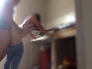My Stepcousin Gets Horny in the Kitchen and I Fuck Her Hard