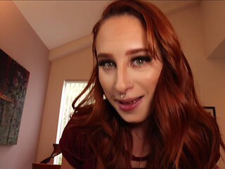 Curvy redhead Alice Marie enjoys POV sex