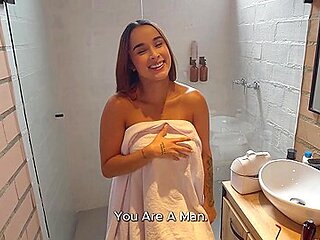 My Stepsister Caught Me Using My Sex Doll! She Was So Horny She Had To Join