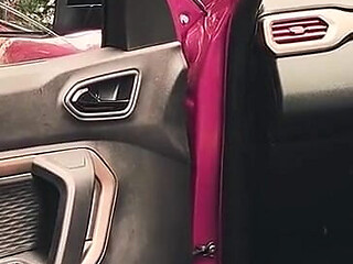 Stranger Car Tyre Squirt, Road Side Pussy Finger and Squirt and Ass Spank