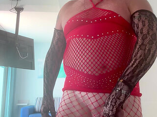 Lady in red