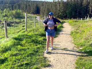 Hot Girl Flashing Natural Tits in Public Compilation