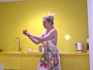 Food Play - Preparing & Eating Fruit Salad