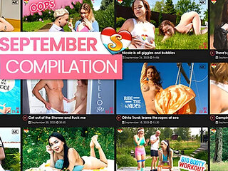 September 2025 ClubSweethearts: Lesbian Teens Outdoor Sex Compilation with Apolonia Lapiedra & Naomi Bennet