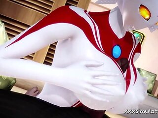 Ultrawoman Bearhug 3D Gameplay Animation
