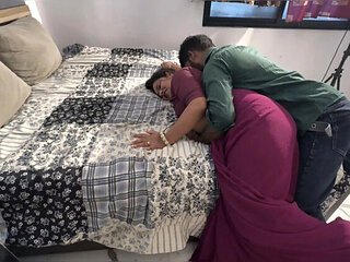 Desi Bhabhi Calls Tailor Home For Saree Fitting - Passionate Hindi Sex & Blowjob in Kitchen with Aksha