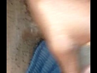 Stuck on his huge size big cock