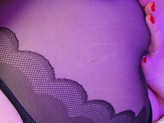 Brunette Babe Mia Fucked in Pretty Black Pantyhose by Bwc Stud