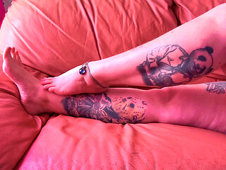 Tease You with My Sexy Feet and Legs