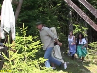 Outdoor oktoberfest groupsex orgy