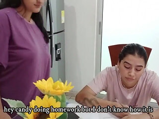 Latina Lesbian Stepmom Asks Her Beautiful Stepdaughter to Fuck Her Pussy