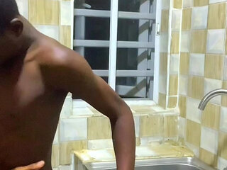 Unexpected Fun Time, Fucked in the Kitchen by Straight Friend