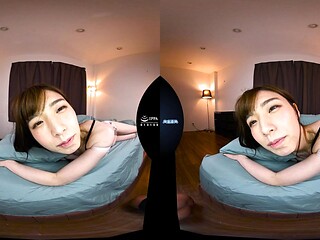 Japanese beauty shares passionate intense point of view desire
