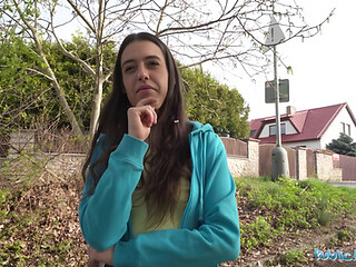 Briseida Myers - Jogging Brunette Measures And Rides Big Cock Outdoors