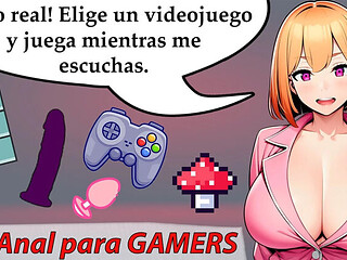 Spanish Audio JOI: Anal Lovers and Gamers, Watch Out! Hot Femdom Jerk Off Instruction