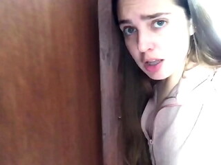 my stepsister saw me masturbating