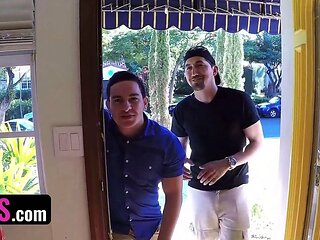 Bffs - Two Cute Girls Sydney Cole and Moriah Tyler Receive Naughty Gifts in Boxes From Kinky Dudes