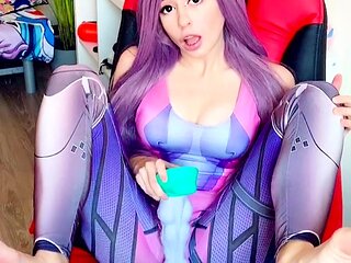 Stacked brunette goes solo toys and masturbation