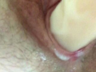 Amateur close up ass toying