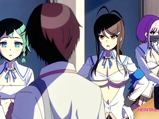 Virgin squad unites on wild classroom floor - Dubbed Anime