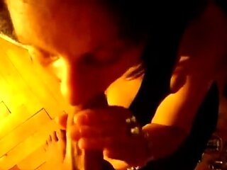 Mature French Amateur Gives a Blowjob on Christmas