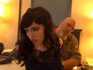 Magenta's nylon-clad ass gets well-fucked