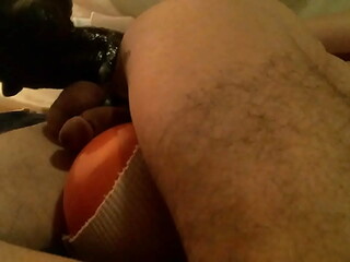 my slutty boy hole takes biggest dildo Atlas XL w some help. Chorizo XL reams next