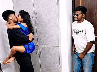 Desi Teacher Fucks Student and Classmate in Threesome MMS