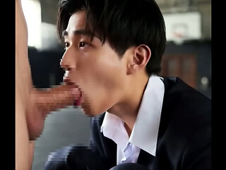 Japanese twink blowjob at gymnasium [AI Generated]