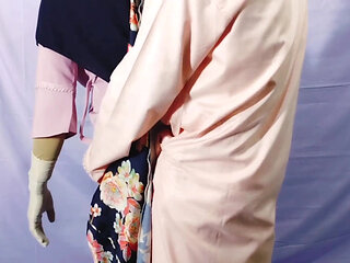 Muslim Hijabi Beautiful Housewife Fucking with Neighbor - With Clear Bangla Audio