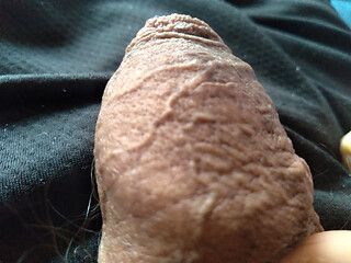 huge cock is masturbated in an impressive way