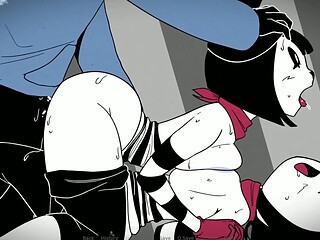 Amateur threesome, big boobs, 60 fps
