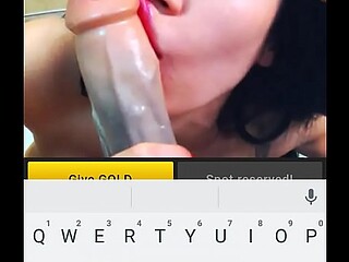 MILF shows off big tits while masturbating on webcam