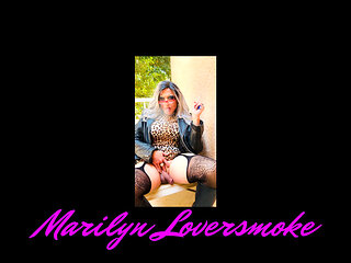 Beautiful Blonde Marilyn Smoking Fetish Getting Ready Tease