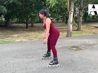 Latina Skater Girl gets Fucked after Workout  Real Amateur Couple Passion Ju...