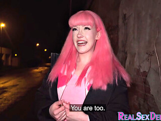 Pulled bigass pinkhair bitch gets pussybanged