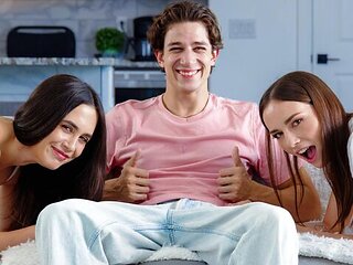 Adorable Daisy Phoenix and Tess Thompson's medium size tits clip