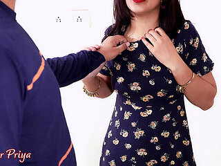 Desi Husband Rips Wife Priya's Clothes for Hard Anal Fuck - Hindi Audio