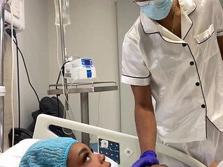 Horny Doctor, Fucks His Patient, and Leaves Her Tits Full of Milk