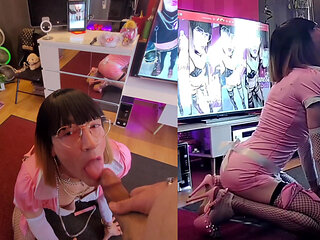 The Pink Maid Used as a Cock Sucker. Caught Playing the Whore. Vanessabitchx