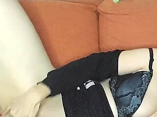 Solo Fun with My Big Natural Tits and Secretive Pussy Mask