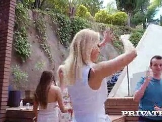 Private.com - Insatiable Cherry Kiss Fucks Two Cocks At The Same Time!