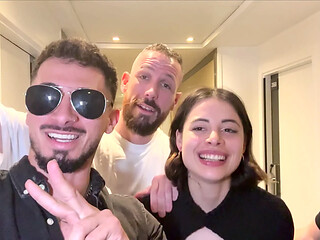 Valentino Roca and Friends Give a Latina a Post-Party Creampie and Squirt