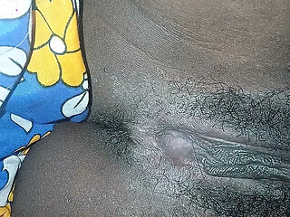 Super-wet pussy, sliding big dick inside her pussy