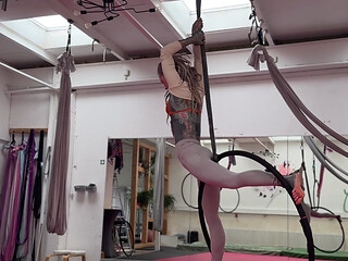Do you like my dance on the aerial hoop for you ?