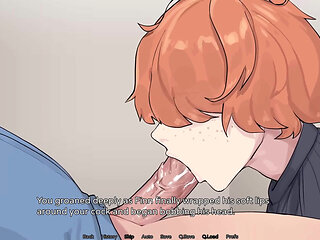 Hazelnut Latte: Trans Giving Sloppy Blowjob and Deepthroat Ended with Cum Explosion in the Throat - Episode 25