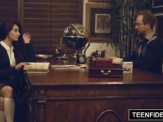 TEENFIDELITY - Schoolgirl Michelle Taylor Creampie Sex Ed