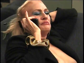 Horny mature blonde loves the feeling of a huge pole deep inside her cunt