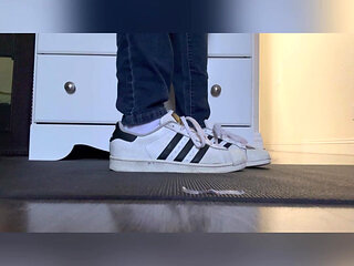 Mixed Latina Tanfeets Giantess in Sneakers N Socks Shoe Removal Tiny Man Stuck