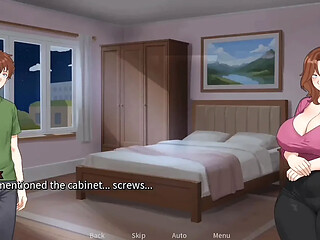 Animated cutie gets a surprise titjob in a perverted game